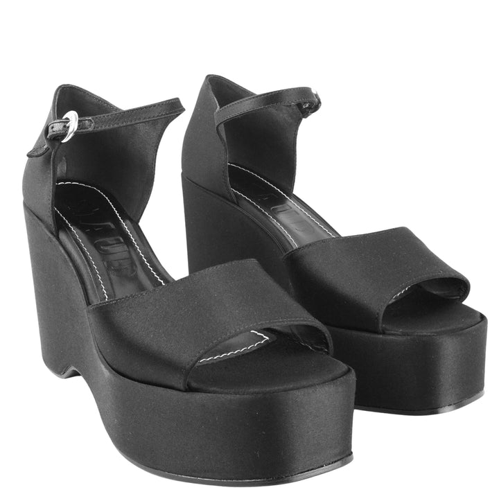 Staud Stella Platform Sandal in Black - Discounts on Staud at UAL