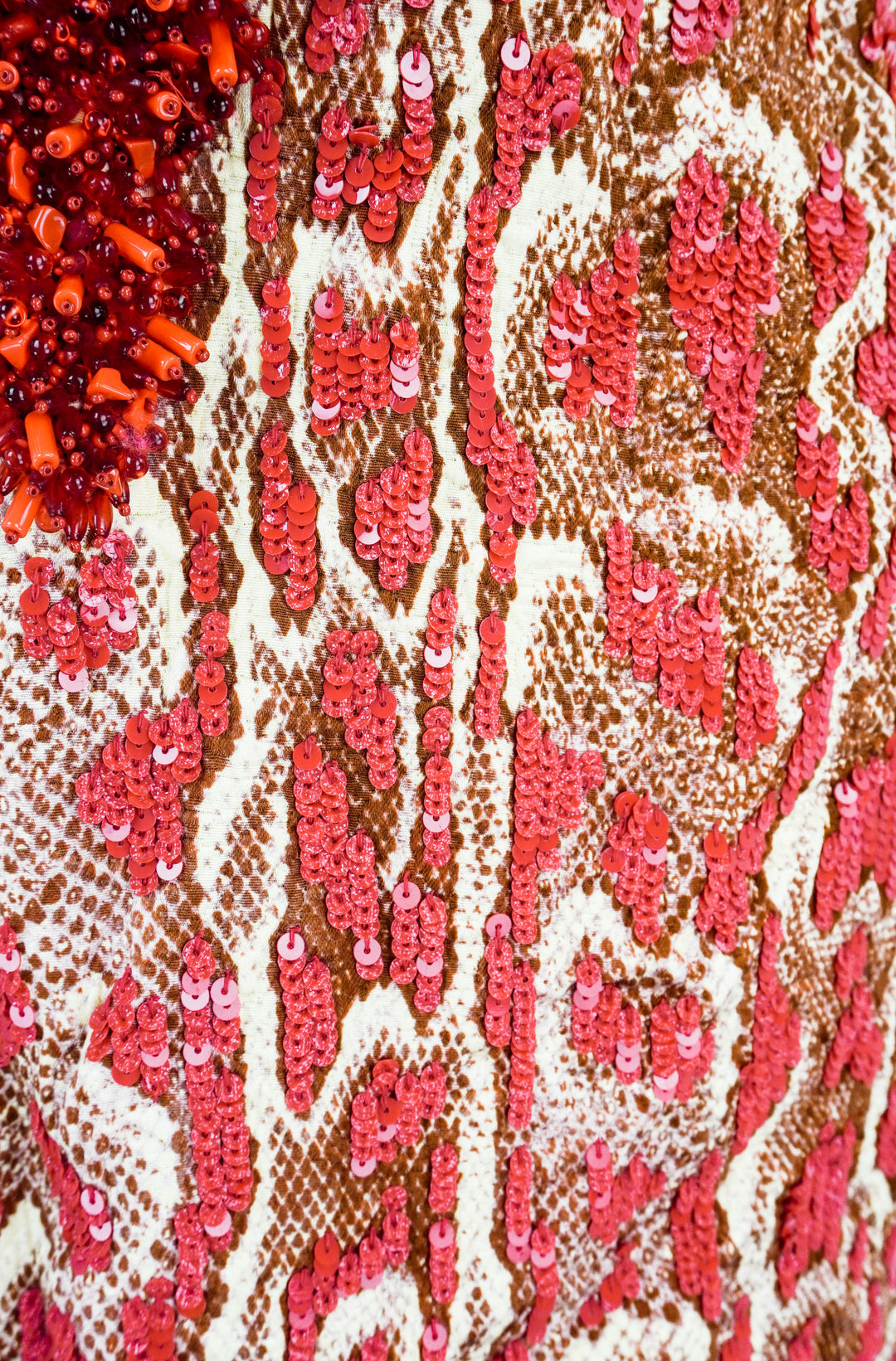 Dries Van Noten College Snake Print Top in Red - Discounts on Dries Van Noten at UAL