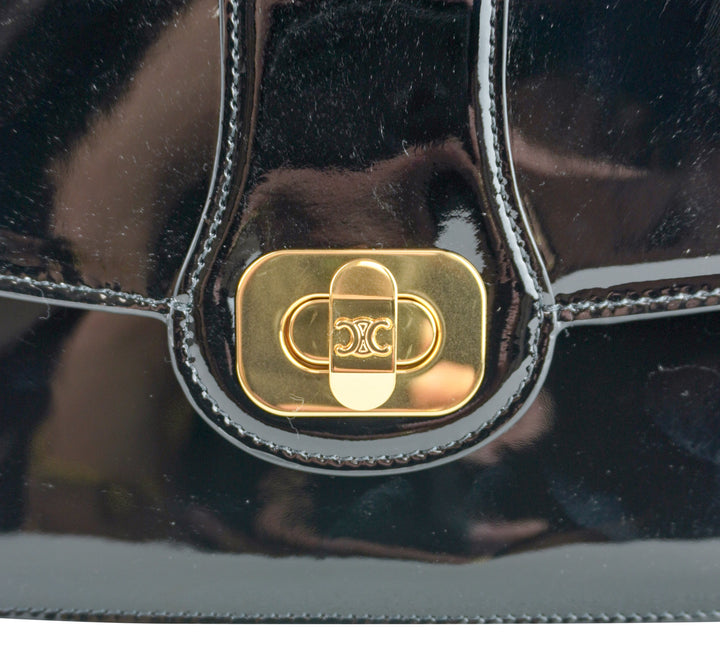 Celine Teen Josephine in Patent Black - Discounts on Celine at UAL