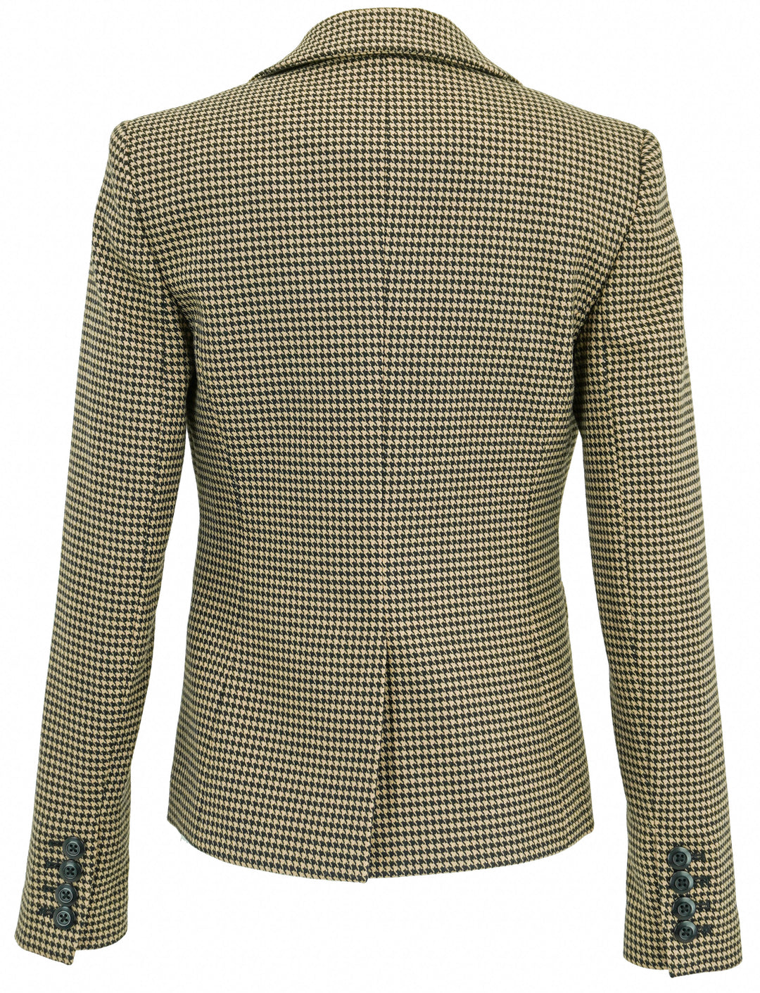 Alice & Olivia Classic Cropped Blazer in Brown Houndstooth - Discounts on Alice + Olivia at UAL