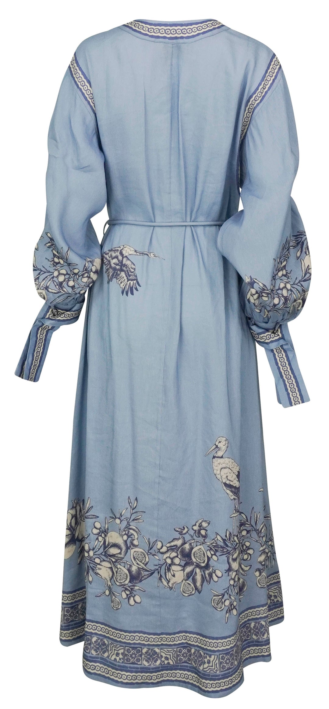 Alémais Villa Romantica Holiday Midi Dress in Blue