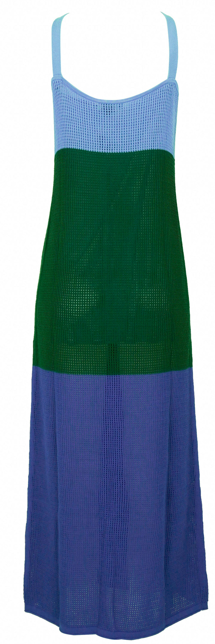 Staud Jessica Maxi Dress in Deep Sea/Jungle/Sky - Discounts on Staud at UAL
