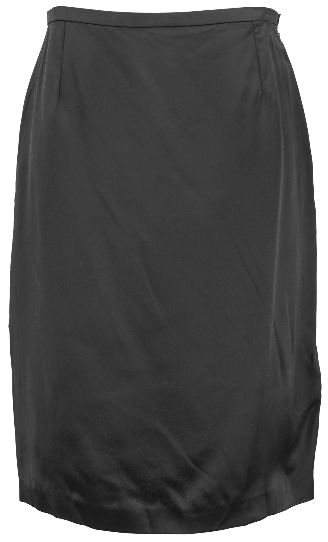 Saint Laurent Satin Skirt in Black - Discounts on Saint Laurent at UAL