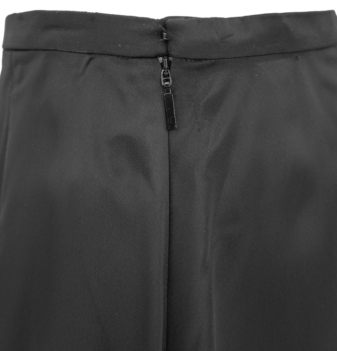 Saint Laurent Satin Skirt in Black - Discounts on Saint Laurent at UAL