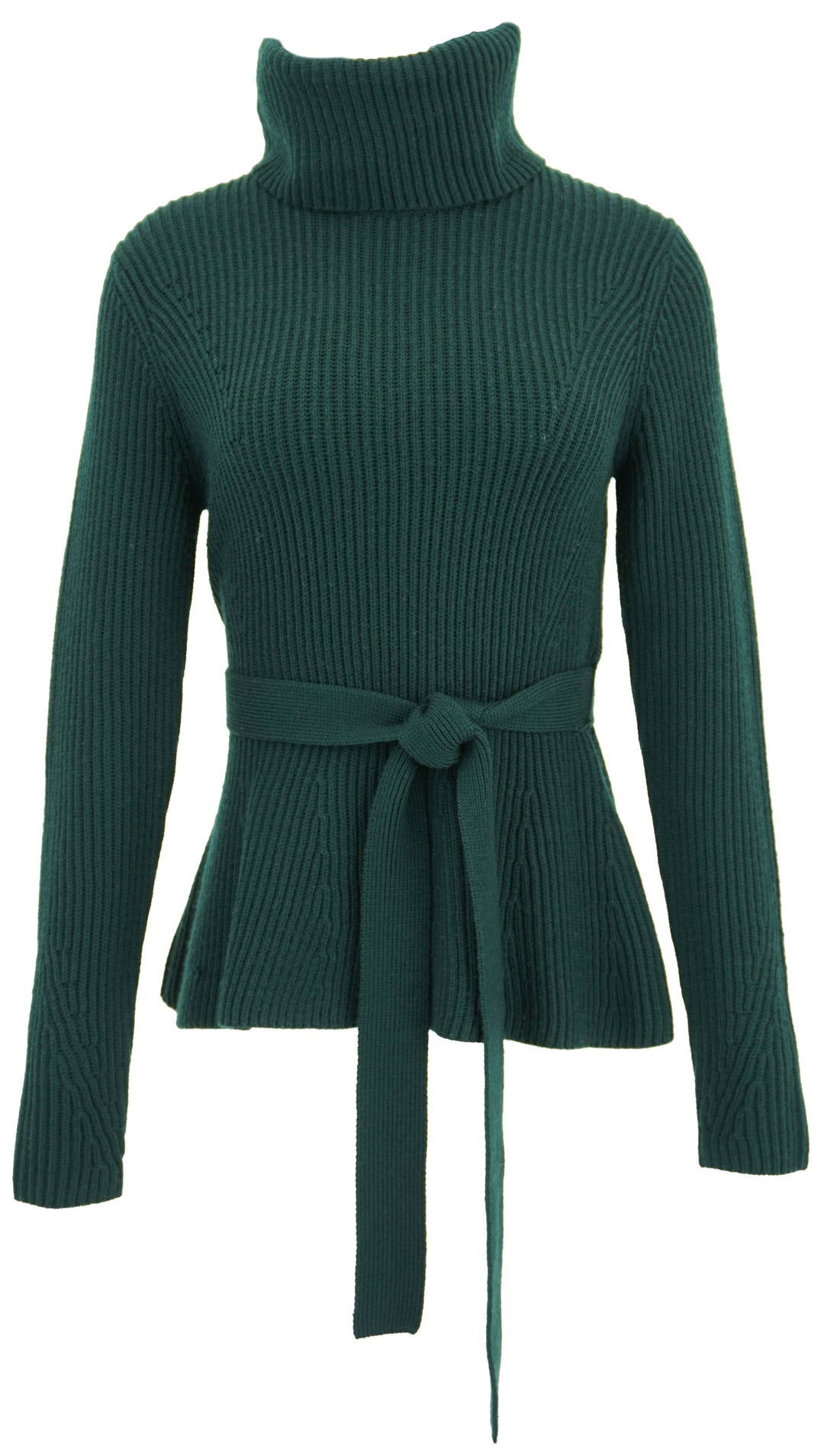 Zimmermann Illustration Peplum Sweater in Green - Discounts on Zimmermann at UAL