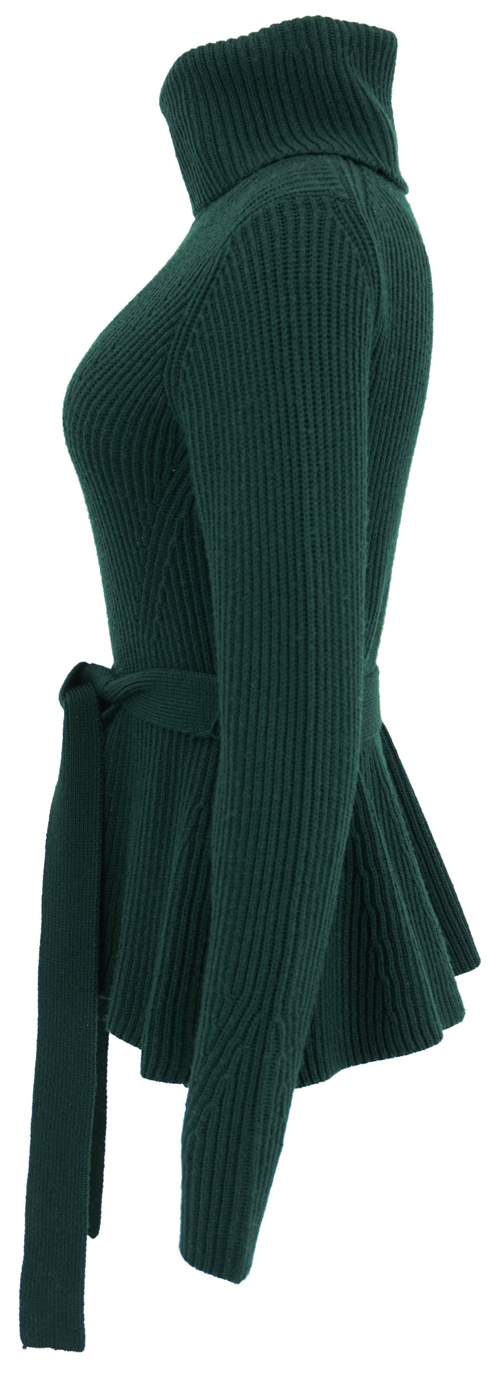 Zimmermann Illustration Peplum Sweater in Green - Discounts on Zimmermann at UAL