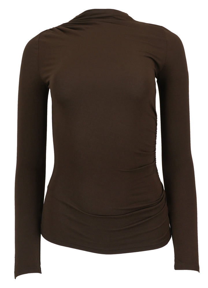 Rails Joelle Ruched Top in Espresso - Discounts on Rails at UAL