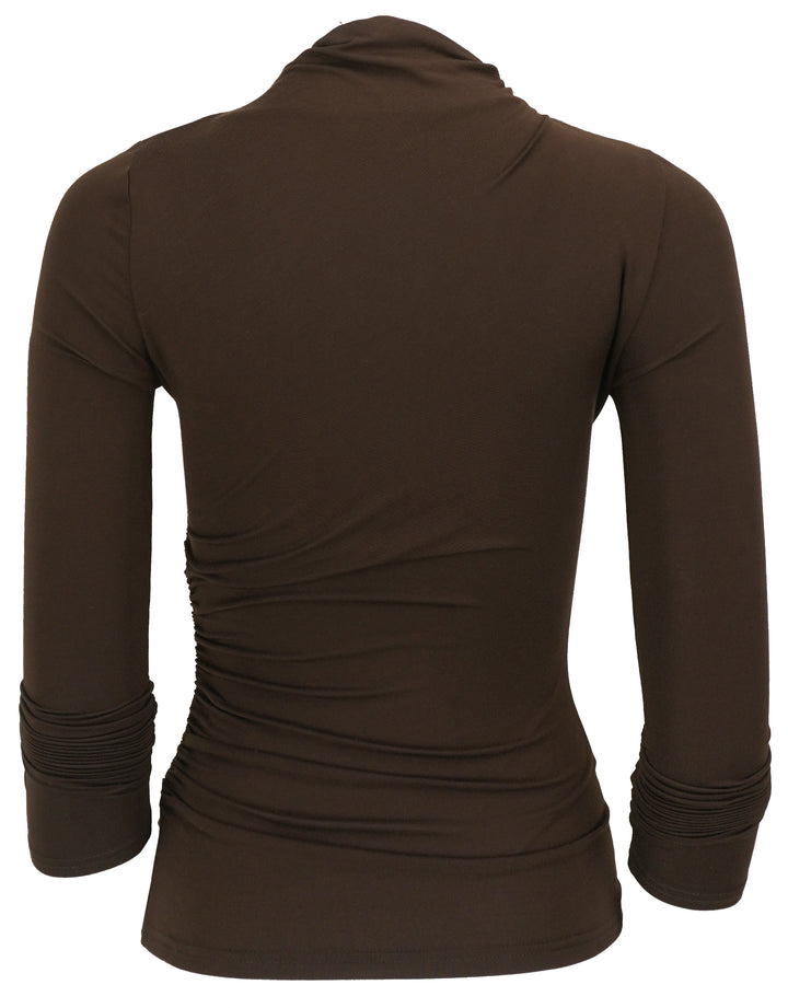 Rails Joelle Ruched Top in Espresso - Discounts on Rails at UAL