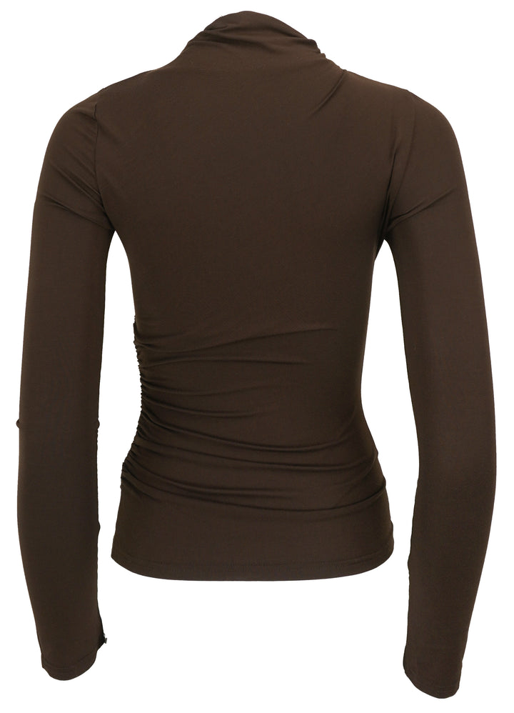 Rails Joelle Ruched Top in Espresso - Discounts on Rails at UAL