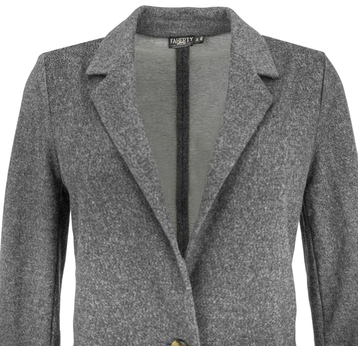 Faherty Dream Flannel Blazer in Mountain Charcoal - Discounts on Faherty at UAL