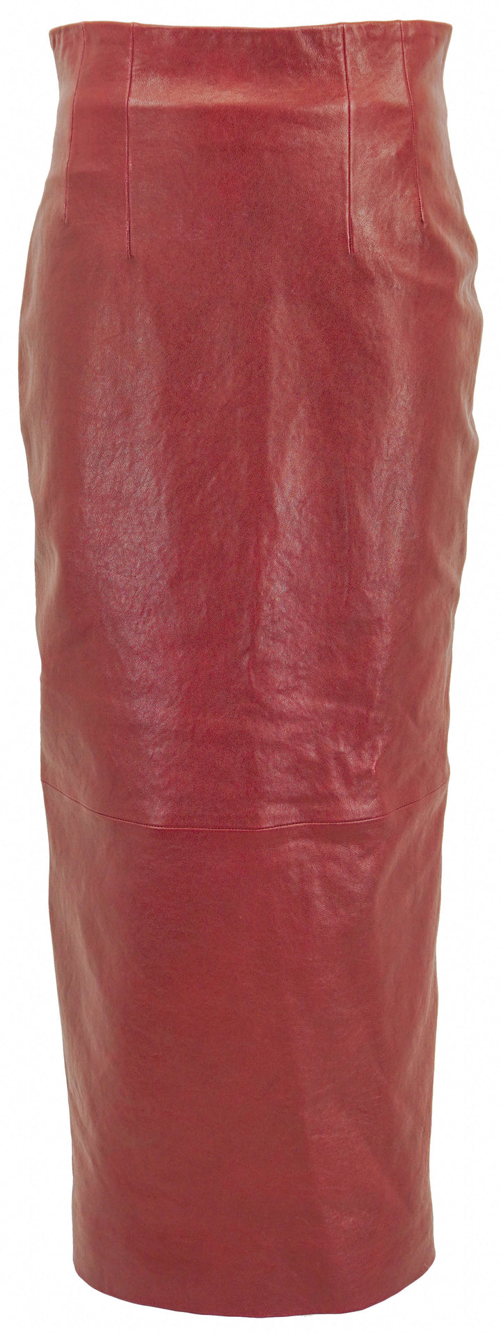 Khaite Loxley Leather Maxi Skirt in Red - Discounts on Khaite at UAL