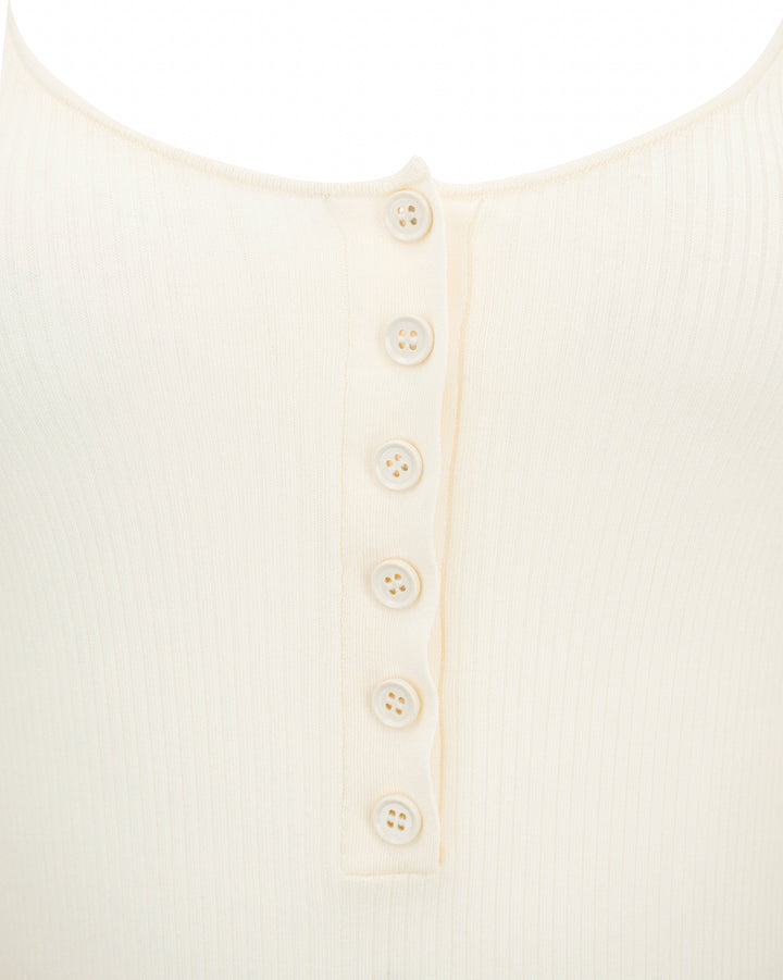 Proenza Schouler Boyd Henley in Cream - Discounts on Proenza Schouler at UAL