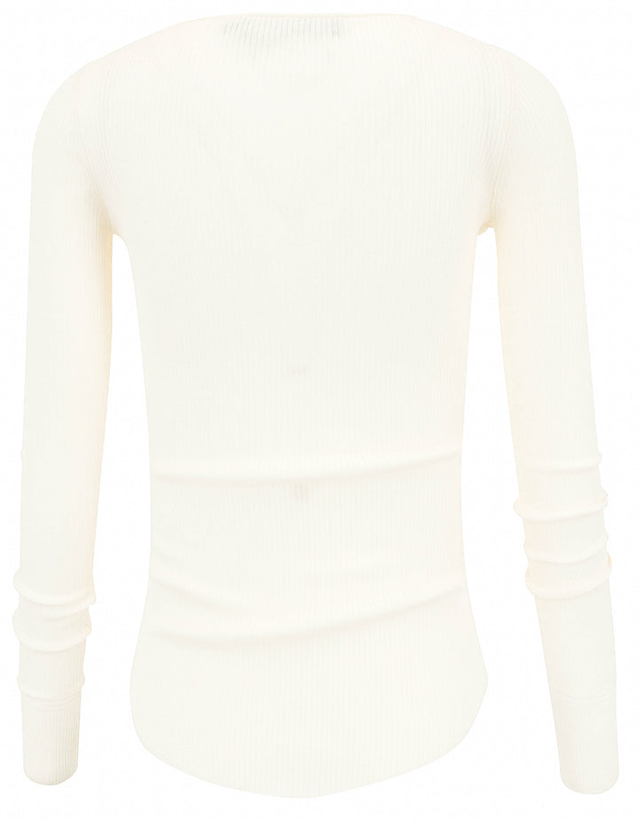 Proenza Schouler Boyd Henley in Cream - Discounts on Proenza Schouler at UAL