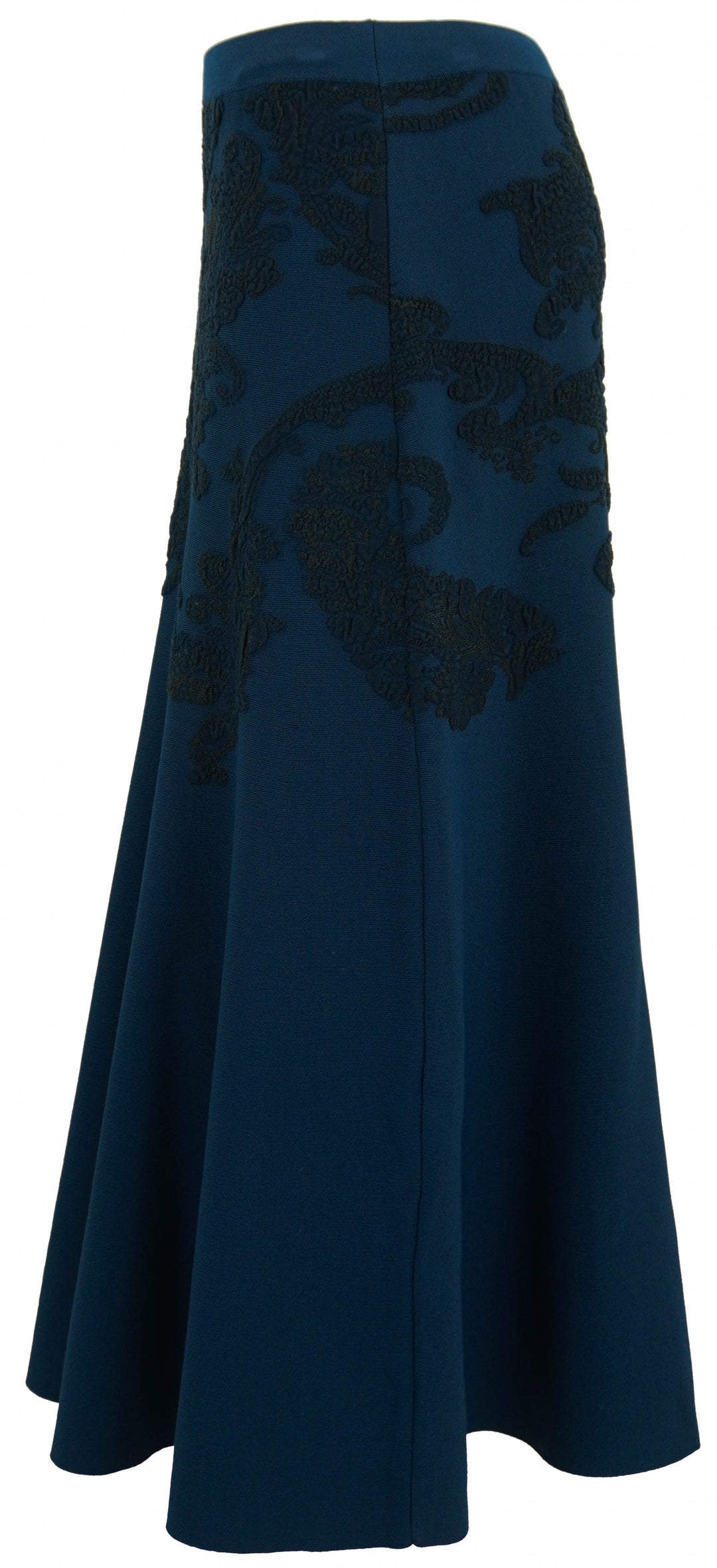 Etro Knit Jacquard Skirt in Blue Print - Discounts on ETRO at UAL