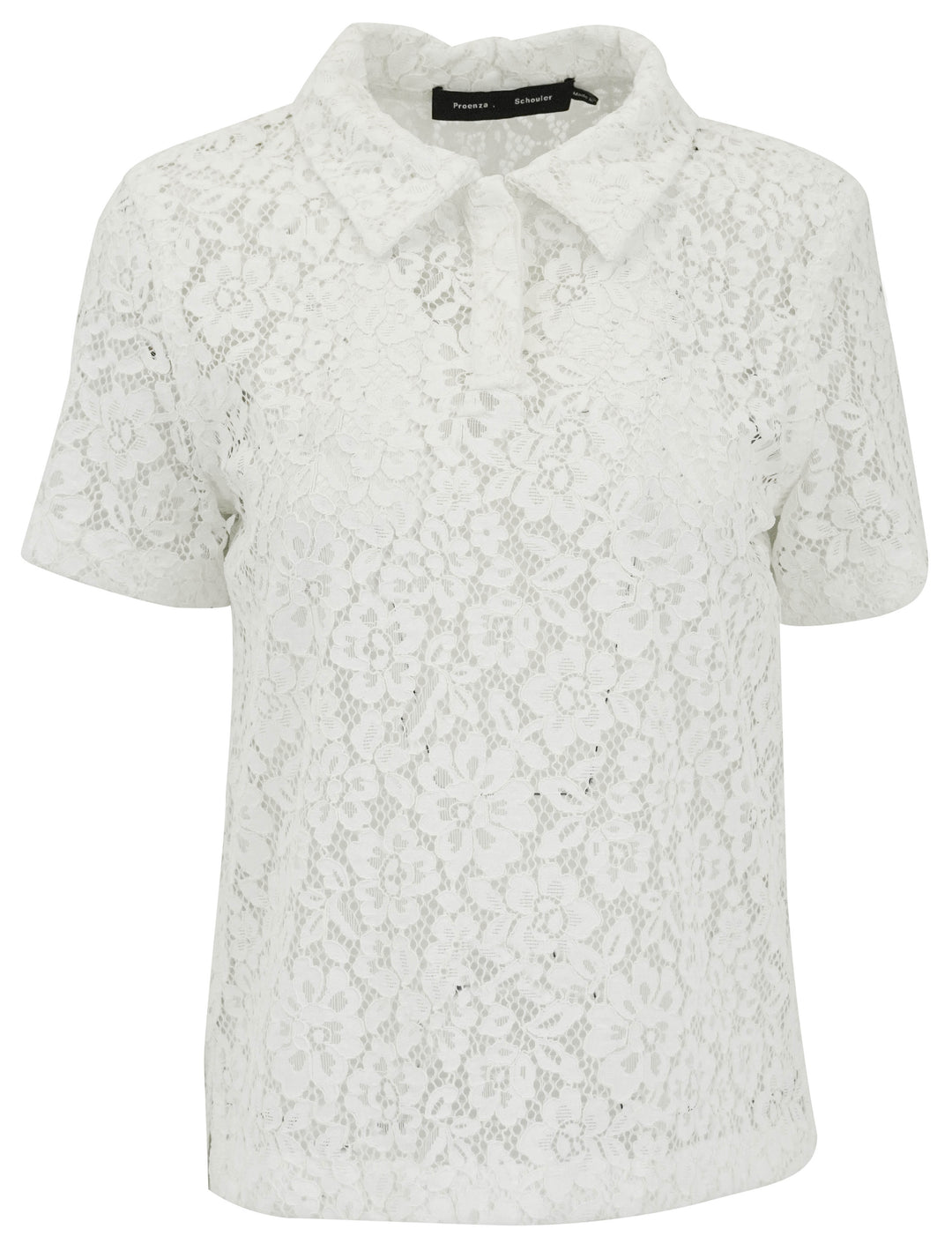 Proenza Schouler Stretch Lace Kennedy Top in Off-White - Discounts on Proenza Schouler at UAL