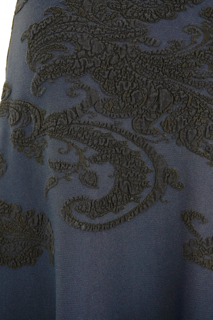 Etro Knit Jacquard Skirt in Blue Print - Discounts on ETRO at UAL