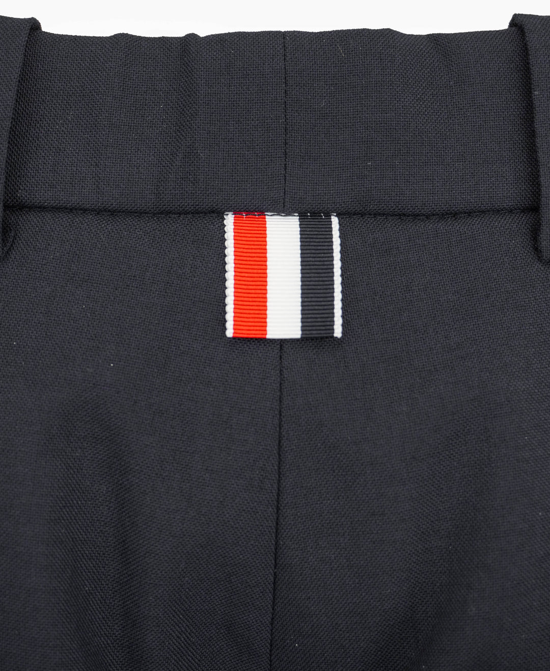 Thom Browne. High Waisted Double Pleat Trouser in Navy - Discounts on Thom Browne. at UAL