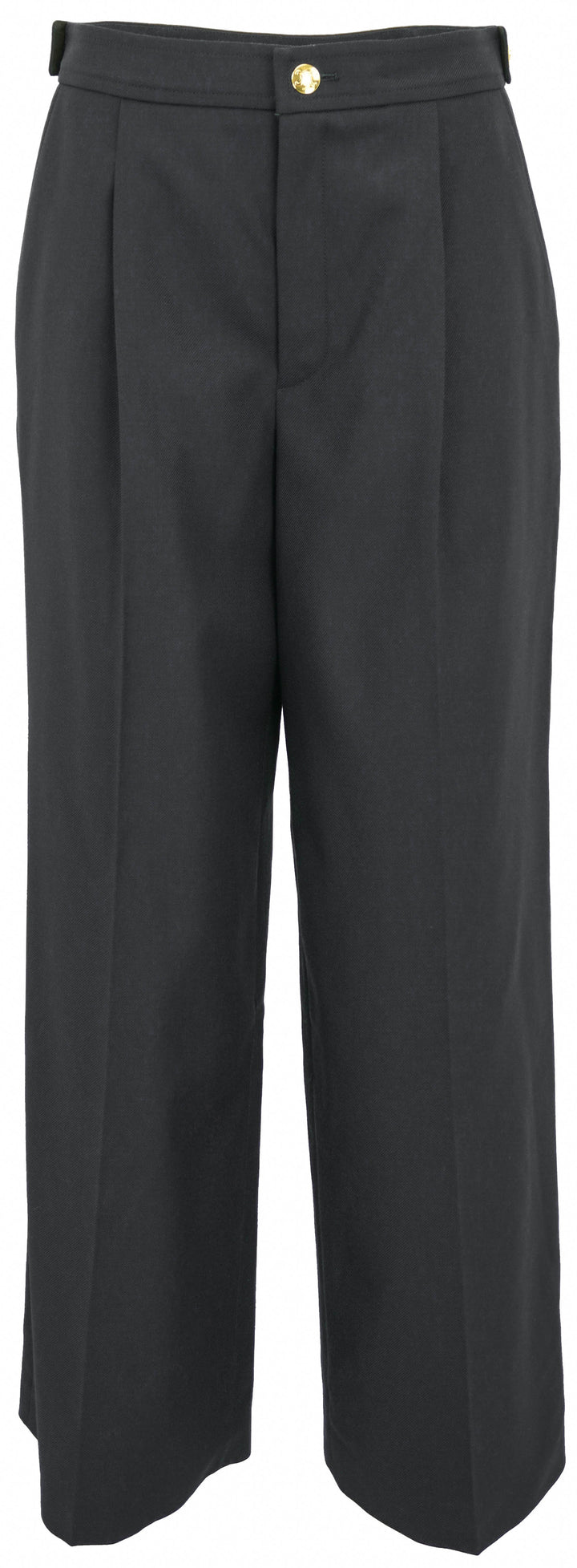 Celine Taillat Pants in Navy Wool Gabardine - Discounts on Celine at UAL