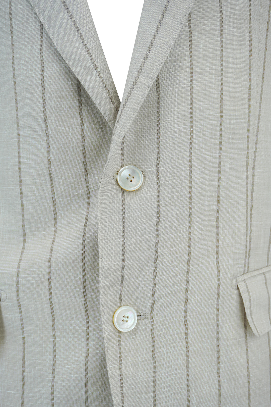 Hugo Boss Striped Blazer in Tan - Discounts on Hugo Boss at UAL