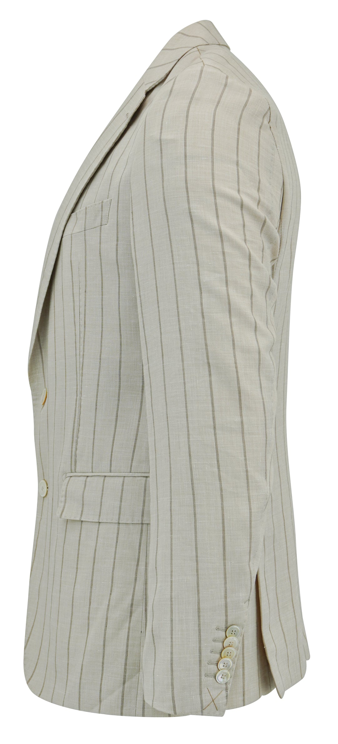 Hugo Boss Striped Blazer in Tan - Discounts on Hugo Boss at UAL