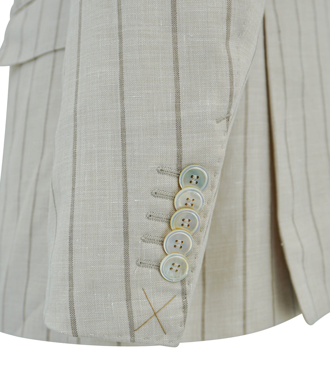 Hugo Boss Striped Blazer in Tan - Discounts on Hugo Boss at UAL