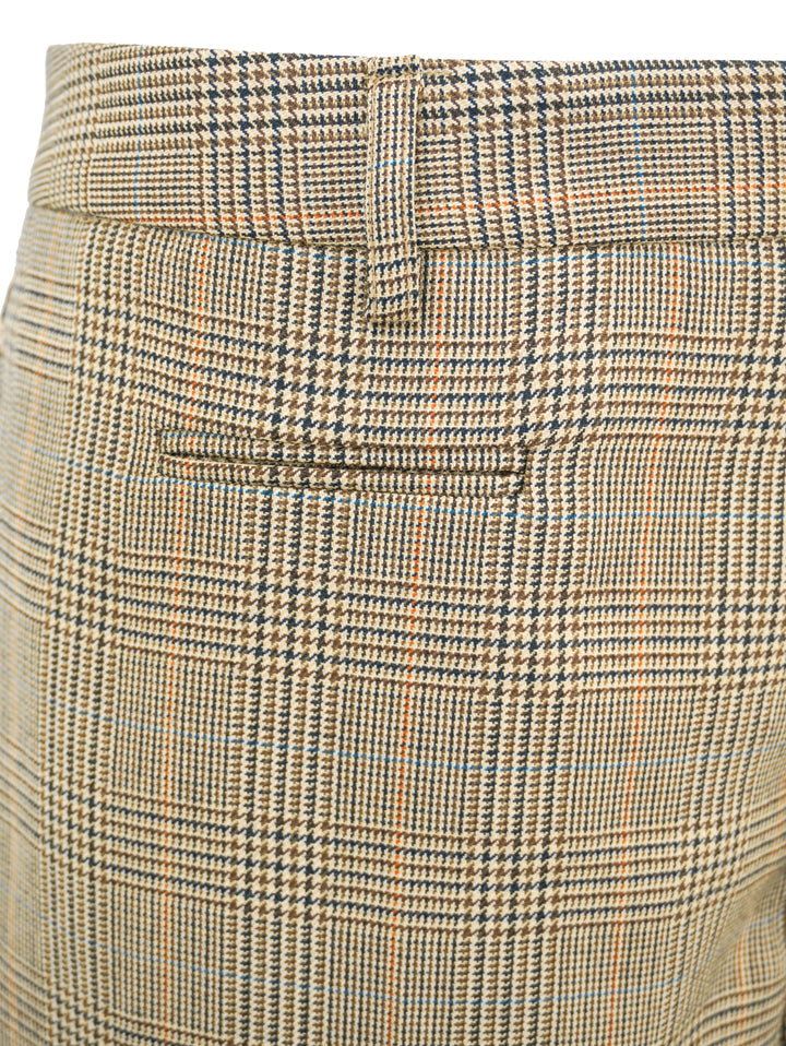 R13 Tuxedo Trousers in Brown Plaid - Discounts on R13 at UAL
