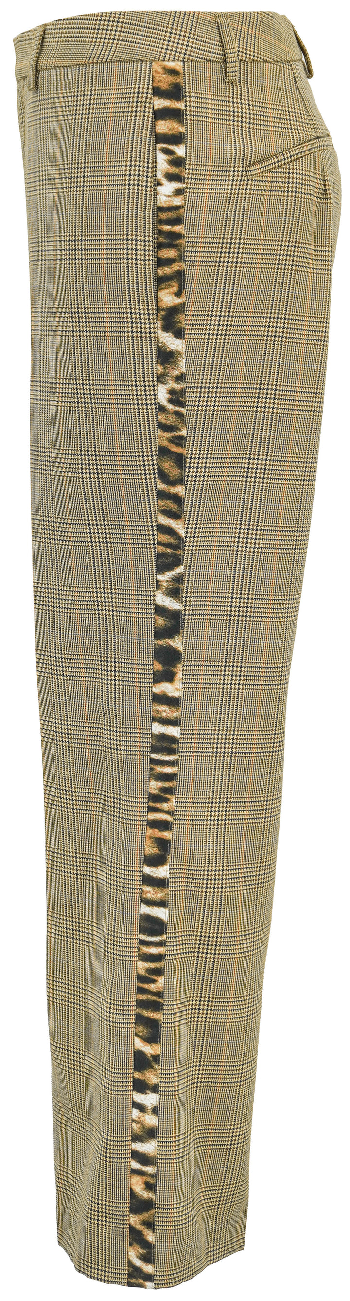 R13 Tuxedo Trousers in Brown Plaid - Discounts on R13 at UAL