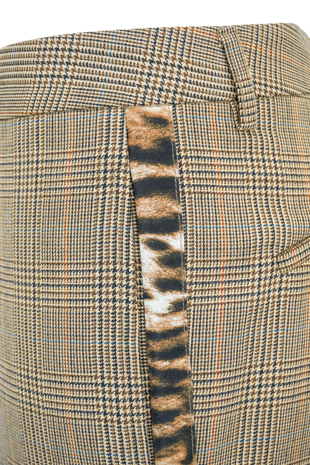 R13 Tuxedo Trousers in Brown Plaid - Discounts on R13 at UAL