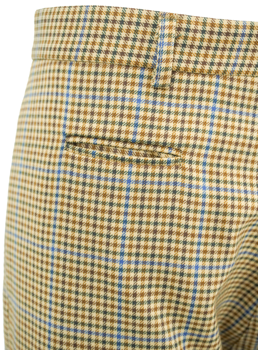 R13 Tailored Drop Trouser in Brown Plaid - Discounts on R13 at UAL