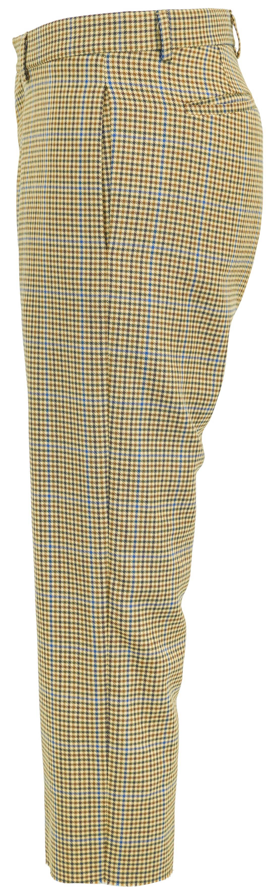 R13 Tailored Drop Trouser in Brown Plaid - Discounts on R13 at UAL