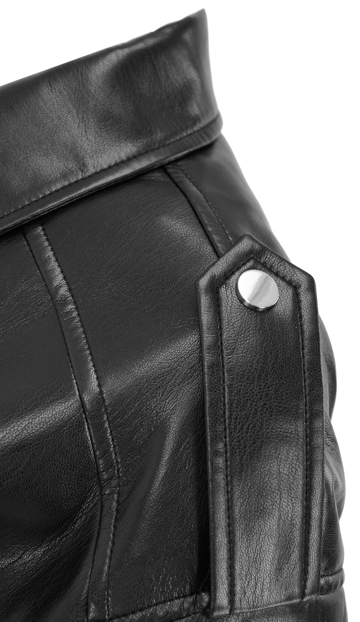 Generation Love Axel Vegan Leather Jacket in Black - Discounts on Generation Love at UAL