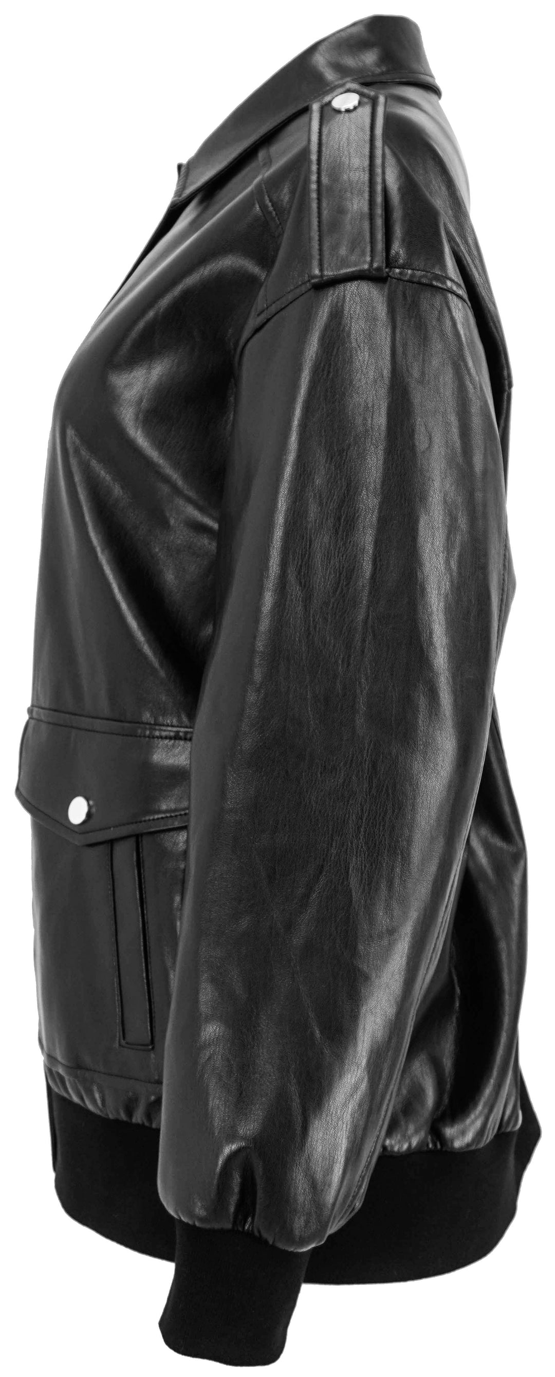 Generation Love Axel Vegan Leather Jacket in Black - Discounts on Generation Love at UAL