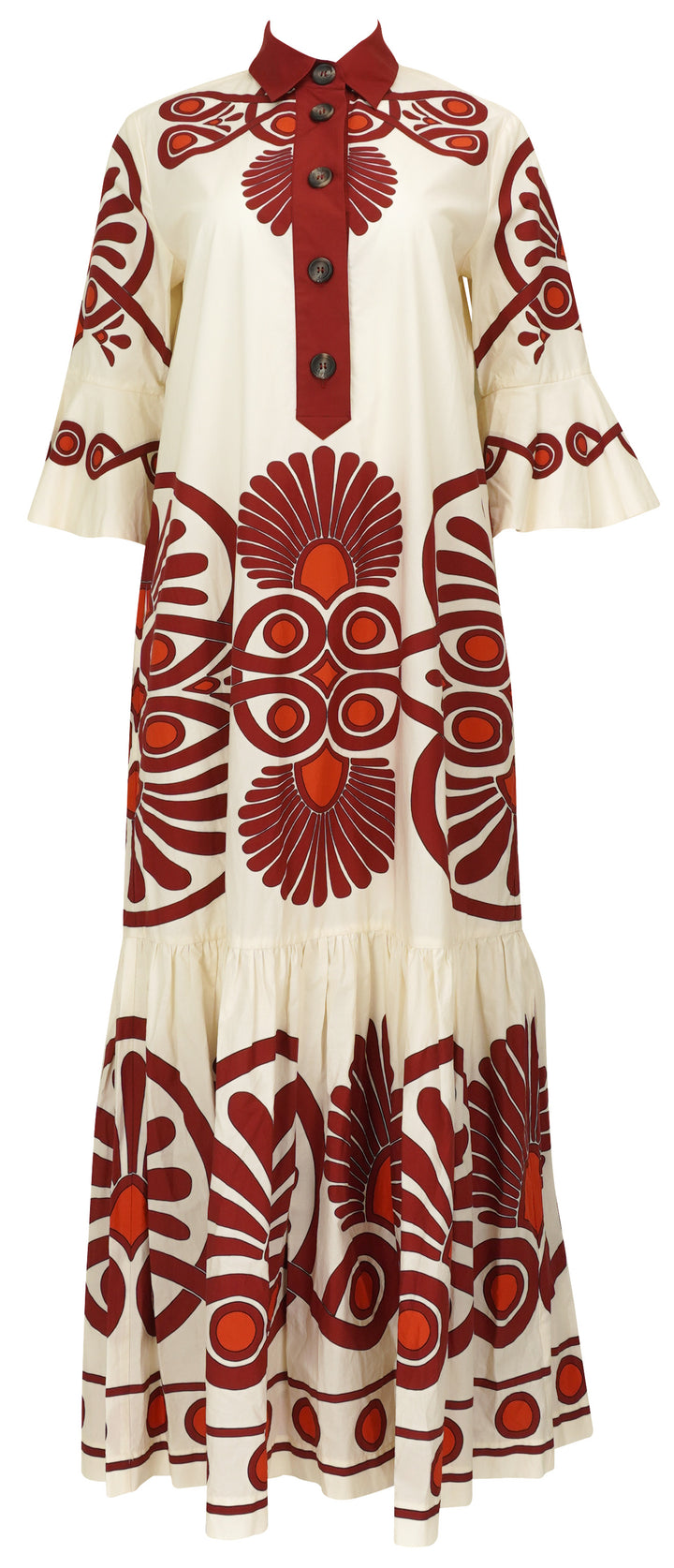 La DoubleJ. Artemis Dress in Medallion Placée Cream