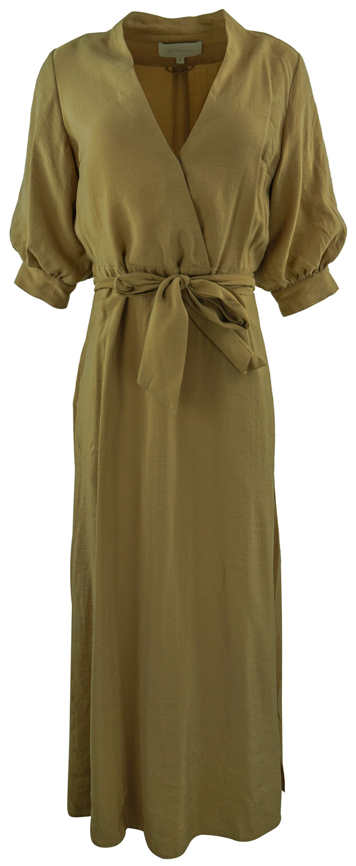 Brochu Walker Tie Front Dress in Khaki