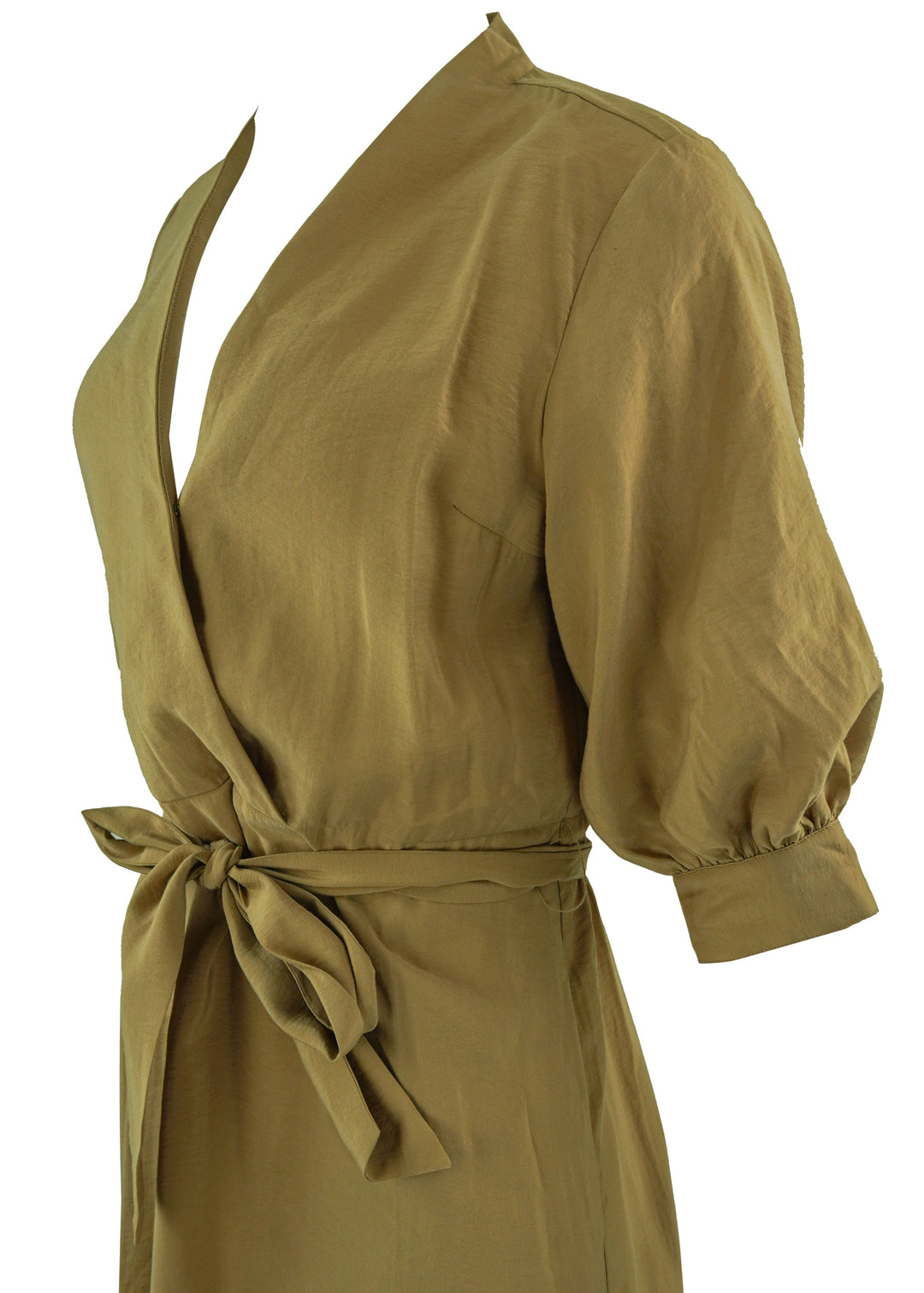 Brochu Walker Tie Front Dress in Khaki