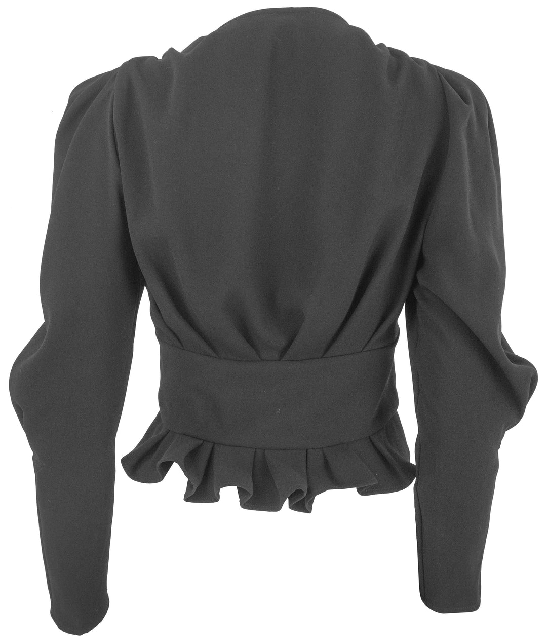 IRO Long Sleeve Draped Top in Black - Discounts on IRO at UAL