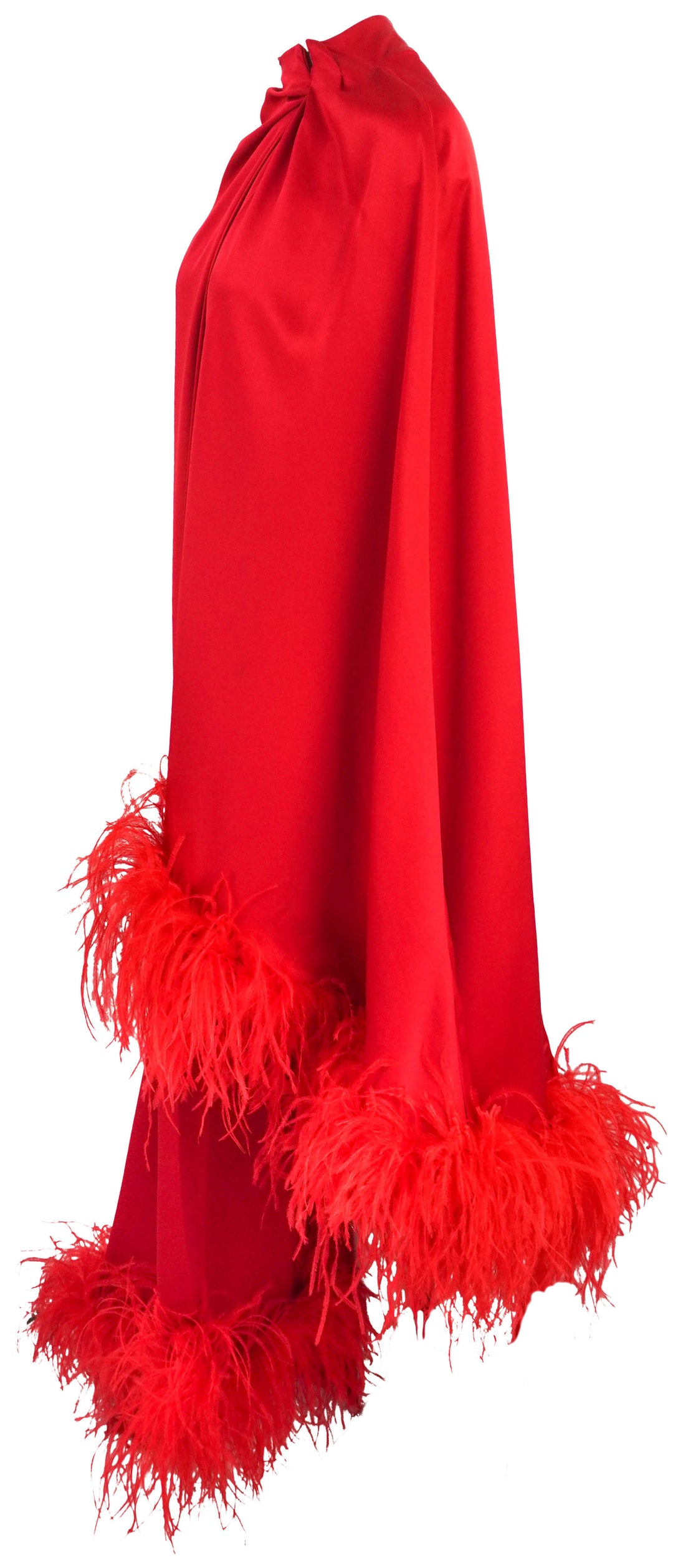 Rachel Gilbert Petra Feather Cape in Red - Discounts on Rachel Gilbert at UAL