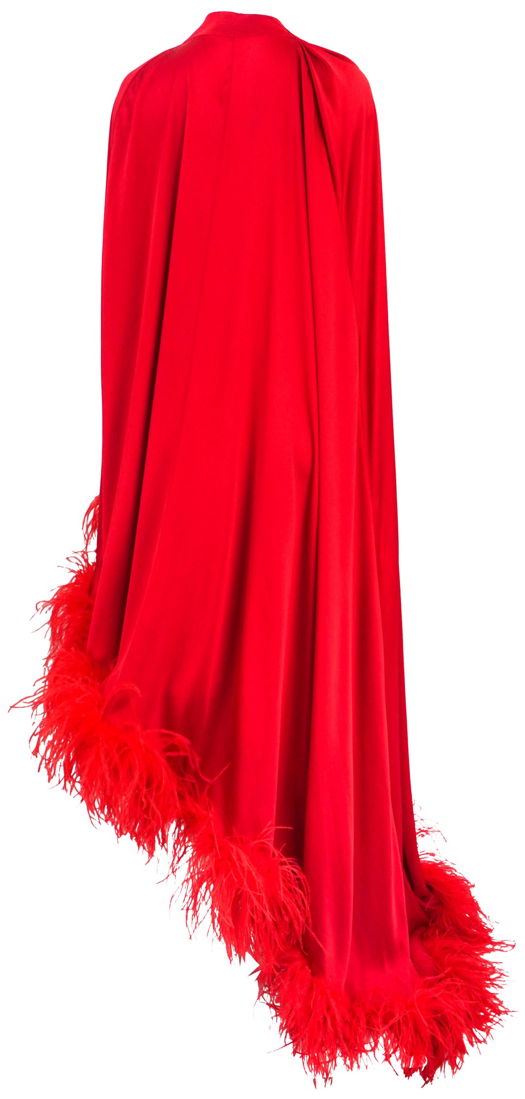 Rachel Gilbert Petra Feather Cape in Red - Discounts on Rachel Gilbert at UAL