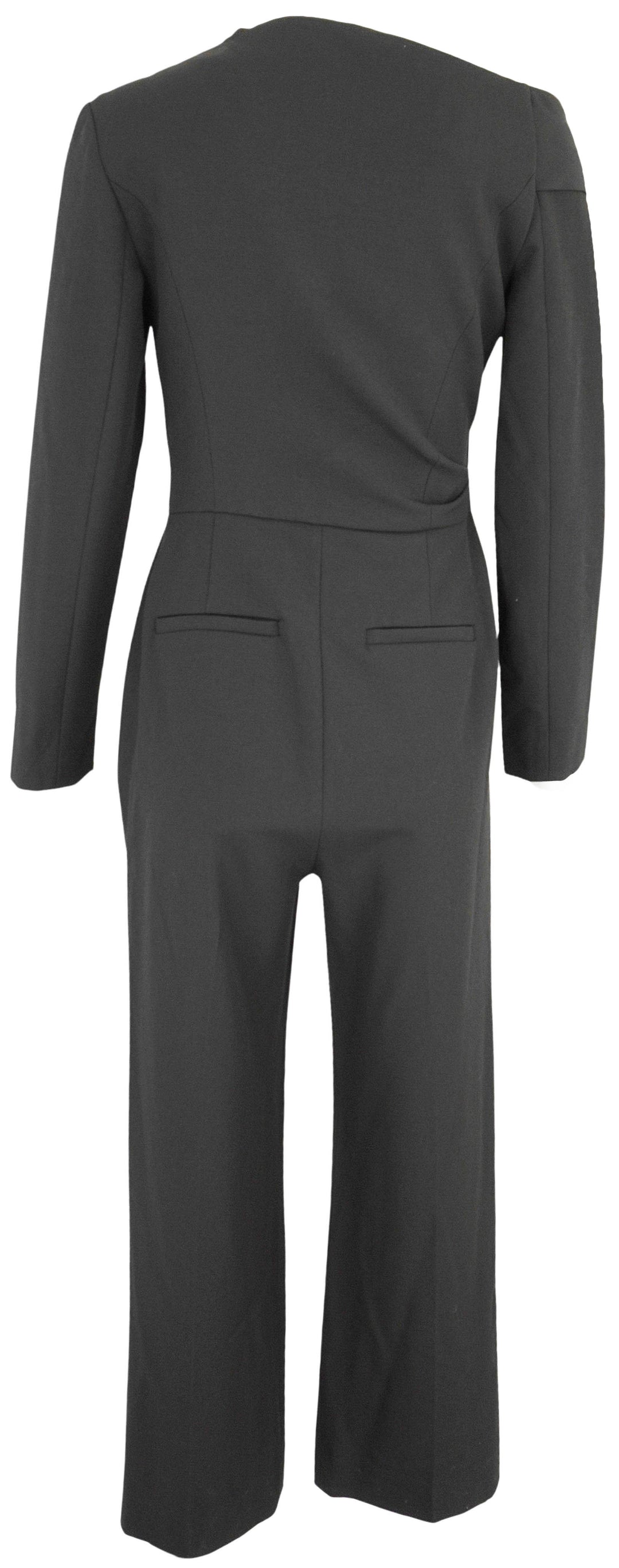 A.L.C. Skyla Asymmetric Wrap Jumpsuit in Black - Discounts on A.L.C. at UAL