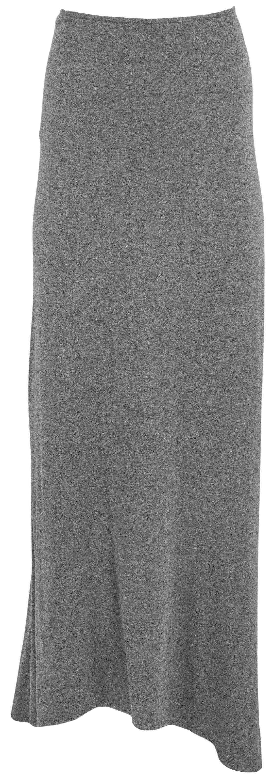 PLAN C A-Line Jersey Skirt in Granite - Discounts on PLAN C at UAL