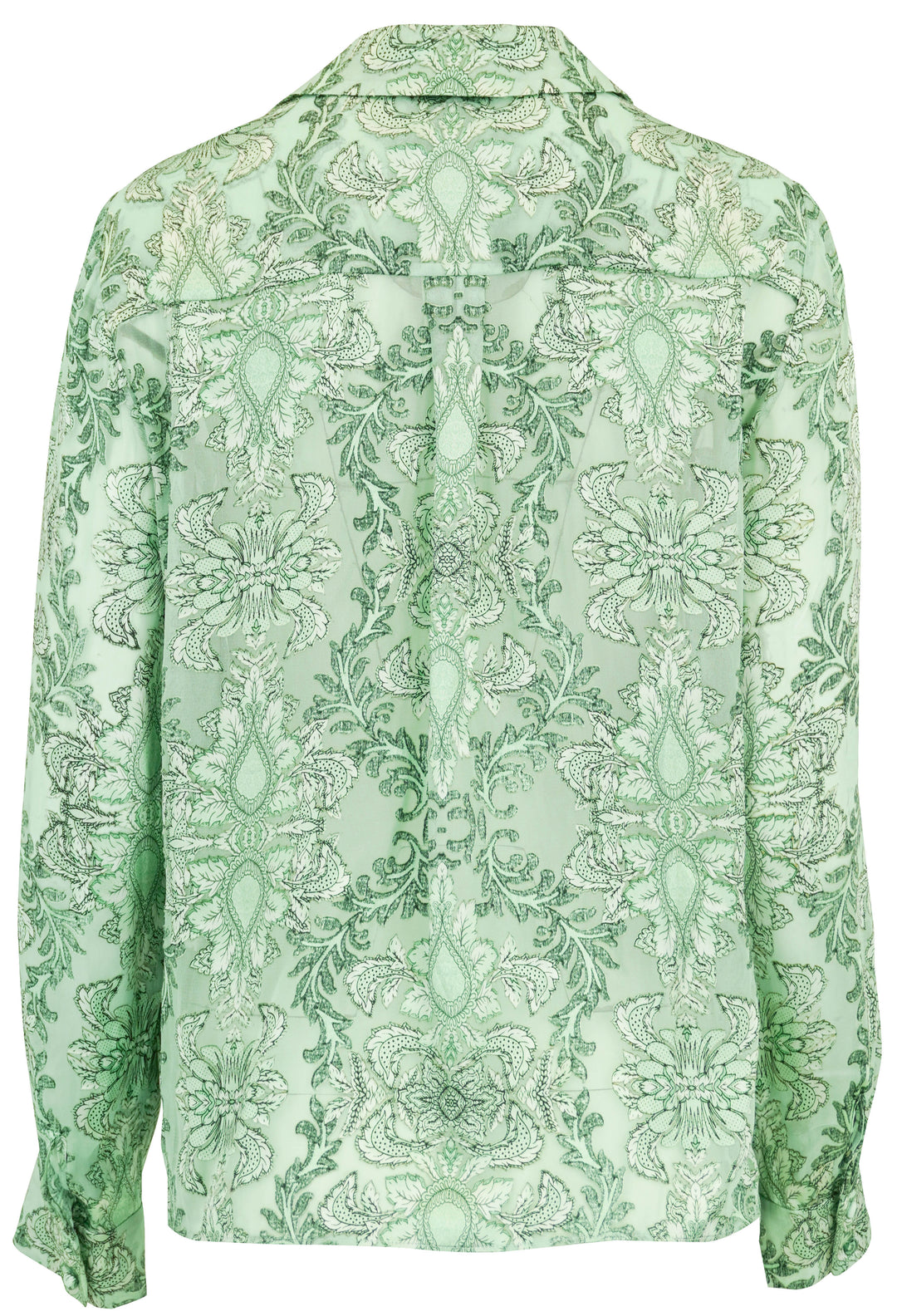 Alice & Olivia Eloise Button-Up in Vanity Pistachio - Discounts on Alice + Olivia at UAL