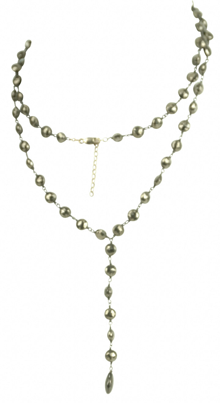 Ela Rae Yaeli Necklace in Pyrite and Labradorite - Discounts on Ela Rae at UAL