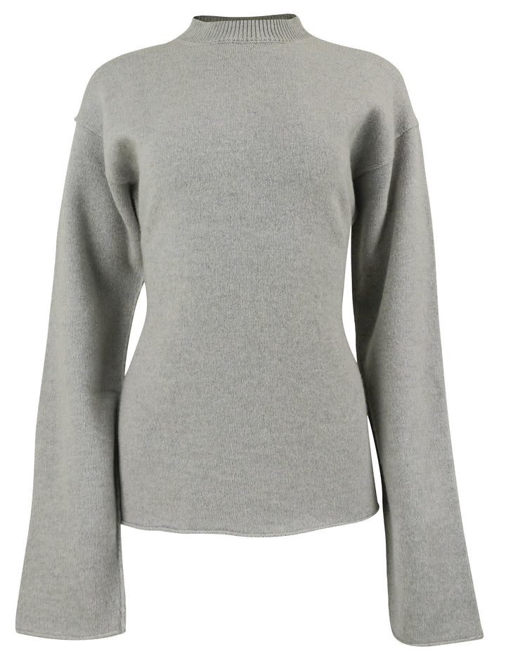 Sofie D'Hoore Memling Wool Sweater in Grey Melange - Discounts on Sofie D'Hoore at UAL
