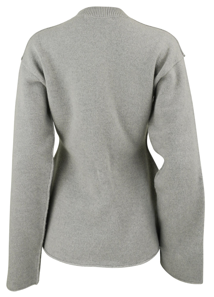 Sofie D'Hoore Memling Wool Sweater in Grey Melange - Discounts on Sofie D'Hoore at UAL