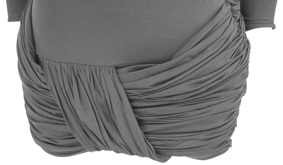 Magda Butrym Ruched Mini Dress in Black