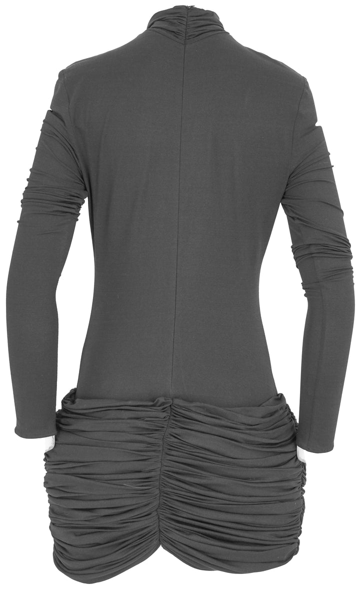 Magda Butrym Ruched Mini Dress in Black