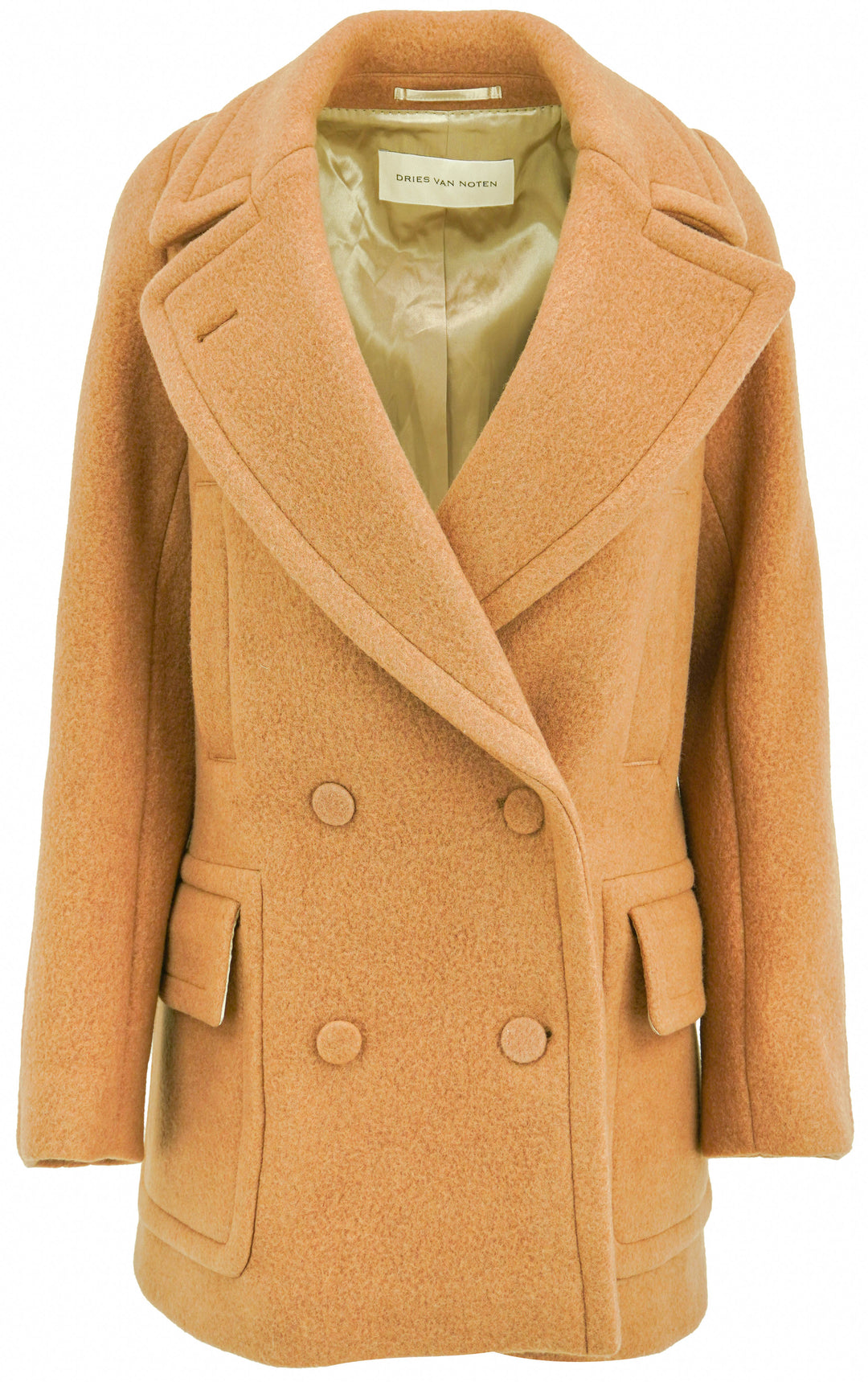 Dries Van Noten Randia Coat in Camel - Discounts on Dries Van Noten at UAL