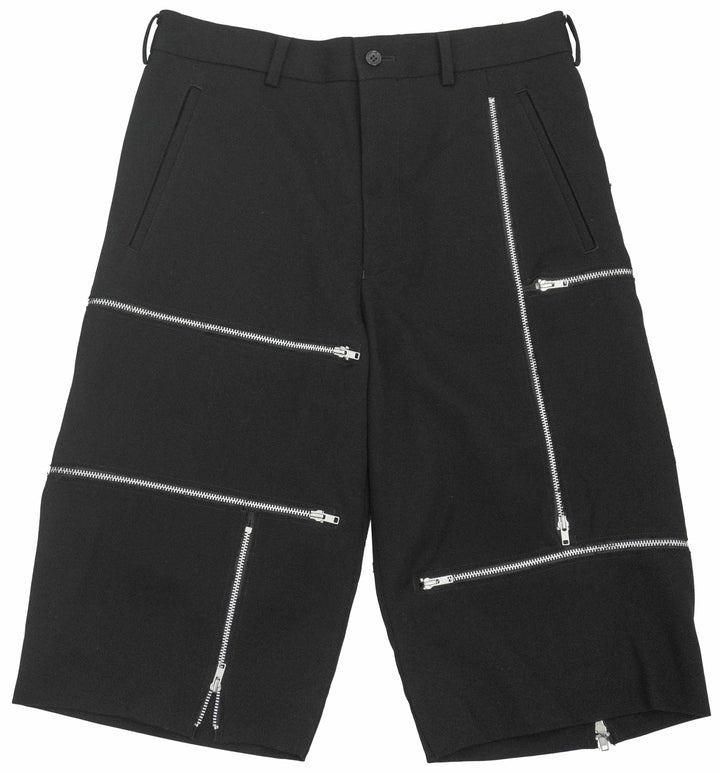 Comme Des Garçons Homme Plus Zipper Shorts in Black - Discounts on Comme des Garçons at UAL