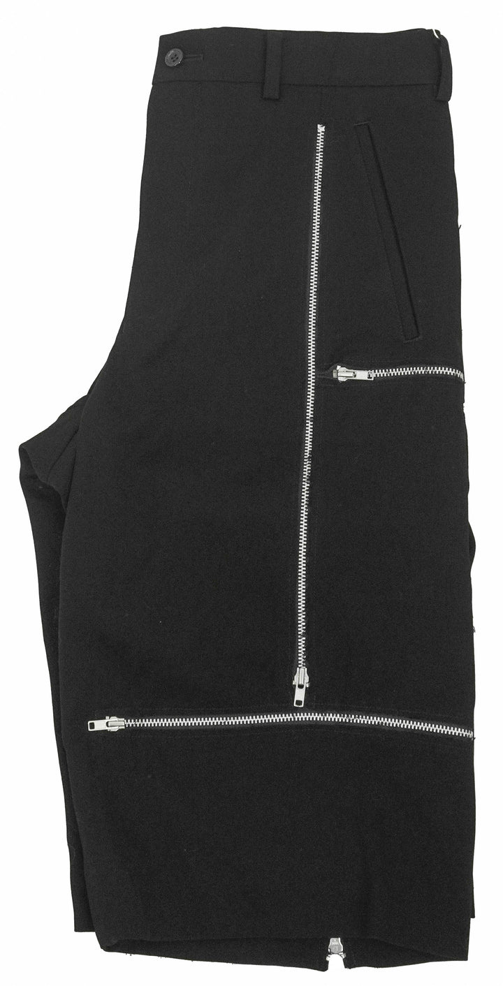 Comme Des Garçons Homme Plus Zipper Shorts in Black - Discounts on Comme des Garçons at UAL