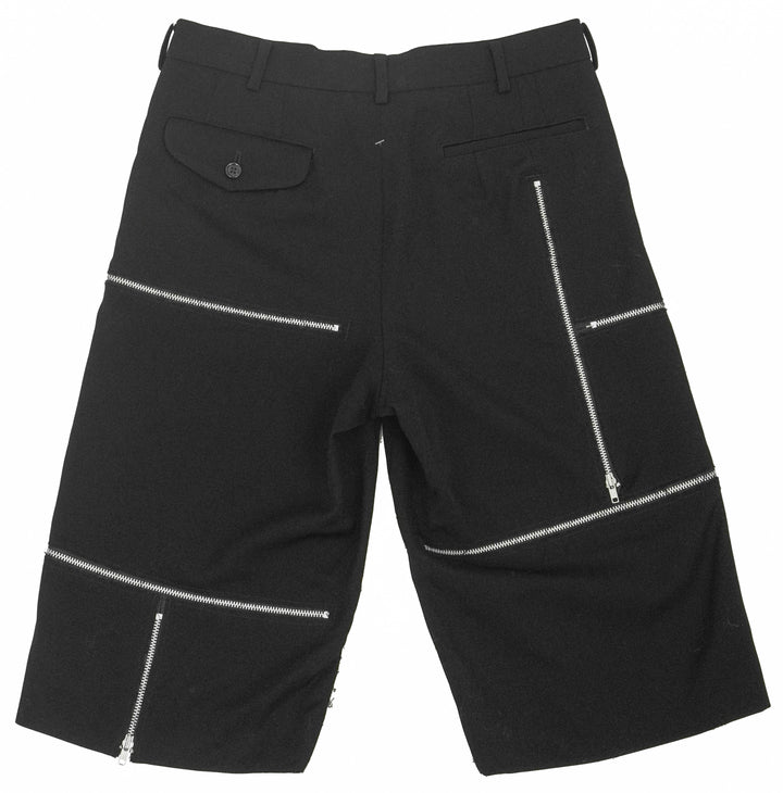 Comme Des Garçons Homme Plus Zipper Shorts in Black - Discounts on Comme des Garçons at UAL